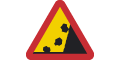 A12 Varning fr stenras
