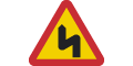A2 Varning fr flera farliga kurvor