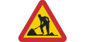 A20 Varning fr vgarbete